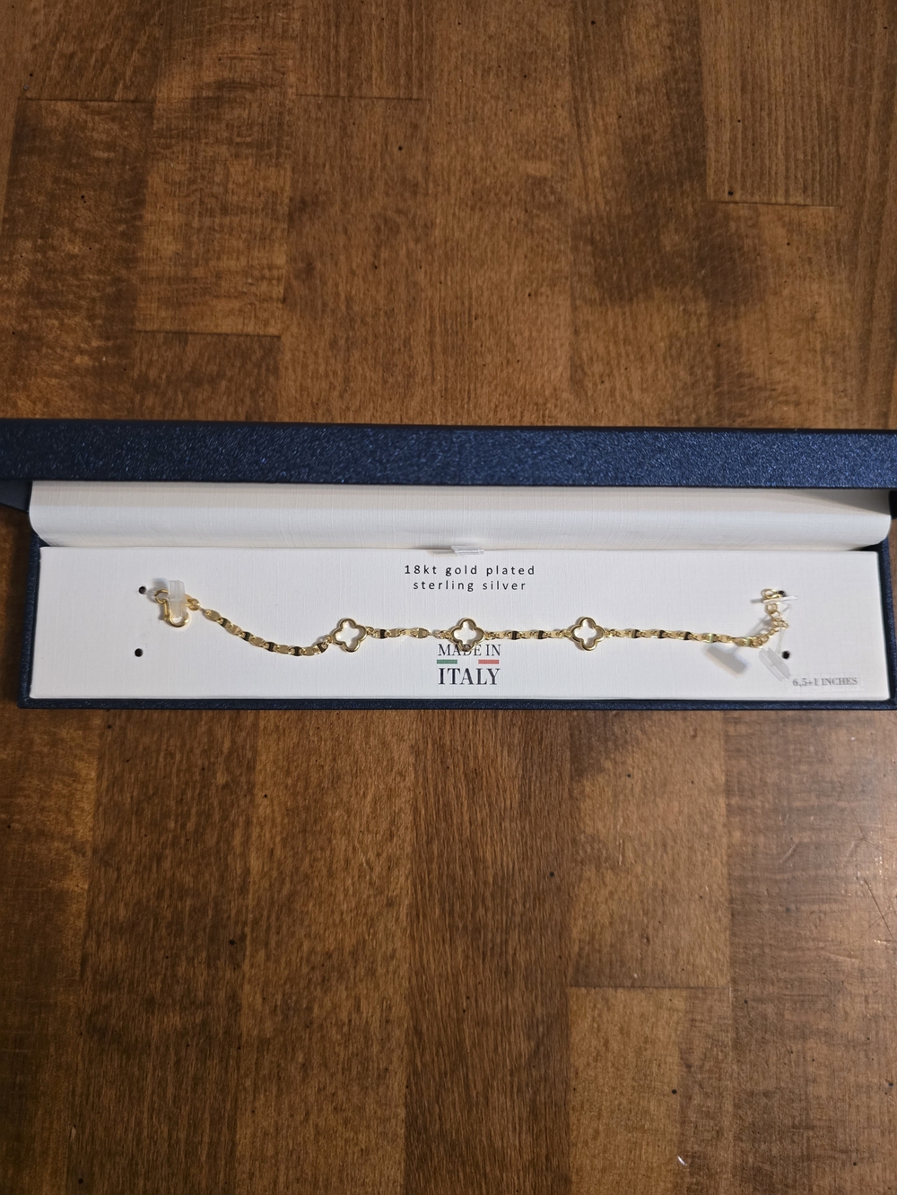 18kt Gold Plated Sterling Silver Women's Bracelet - Made in Italy - Gold